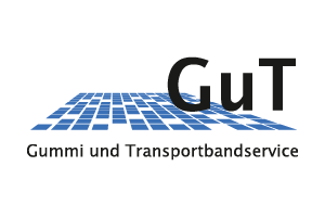 Logo der GuT Gummi- und Transportbandservice GmbH – Spezialist für Gummi-Transportbänder und Elevatorgurte.