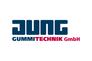 Logo der JUNG GUMMITECHNIK GmbH – Hersteller hochwertiger Gummierzeugnisse und Handschuhe aus Einhausen.